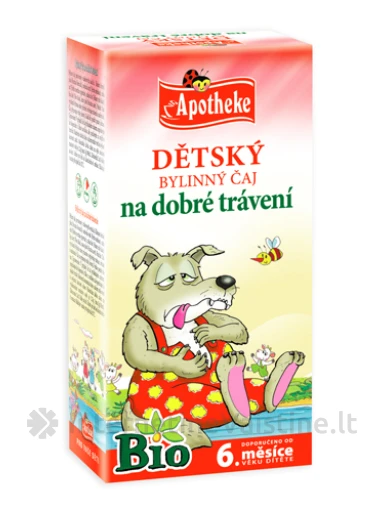 APOTHEKE BIO "Po gausių pietų" žolelių arbata vaikams nuo 6 mėn 1, 5g N20 | internetinevaistine.lt