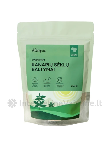 Kanapių sėklų baltymai Hempus, 250g, N1 | internetinevaistine.lt