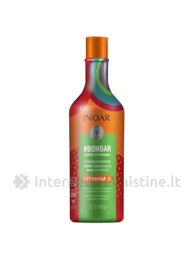 INOAR Super Vitamins kondicion. praturt. vitaminais, 1000 ml, Vnt | internetinevaistine.lt