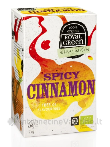 ROYAL GREEN BIO Spicy Cinnamon arbata 1,7g N16, N16 | internetinevaistine.lt