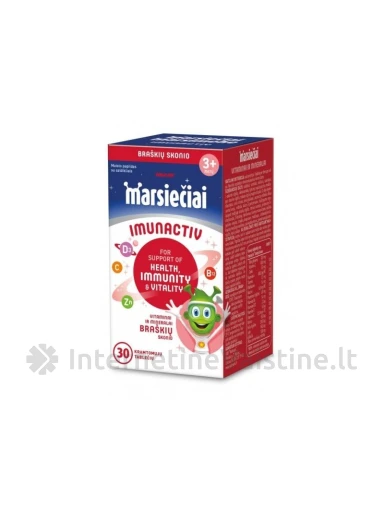 MARSIEČIAI IMUNACTIV BRAŠK.SK. TAB. N30, N30 | internetinevaistine.lt