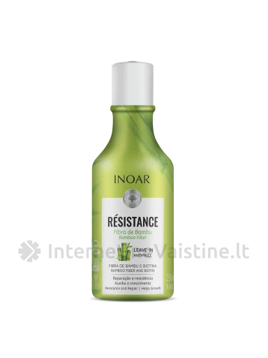 INOAR Resistance Fibra de Bambu Leave-in Antifrizz kondicion. nenupl., 250 ml, Vnt | internetinevaistine.lt