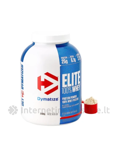DYMATIZE Elite Whey baltymai Strawberry Blast milt., 2.1kg, Vnt | internetinevaistine.lt