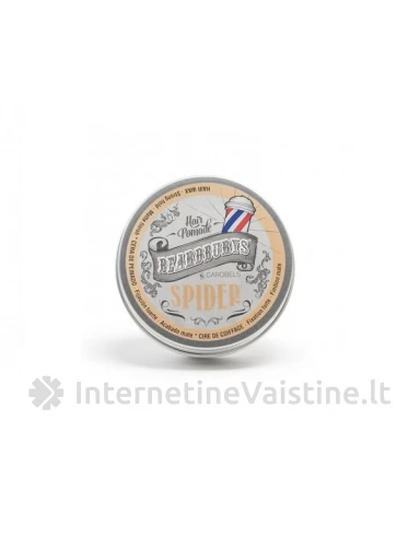 BEARDBURYS pomada plauk. Wax Spider stiprios fiksac. kremin. konsist., 100 ml, Vnt | internetinevaistine.lt