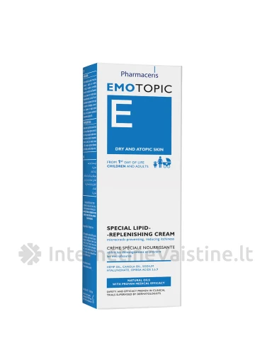 PHARMACERIS E,EMOTOPIC 75ml lipidus atkur. kremas veidui ir kūnui, N1 | internetinevaistine.lt