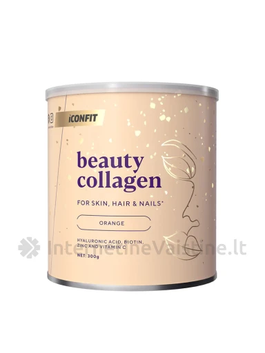 ICONFIT Beauty Collagen Orange milt., 300 g, Vnt | internetinevaistine.lt