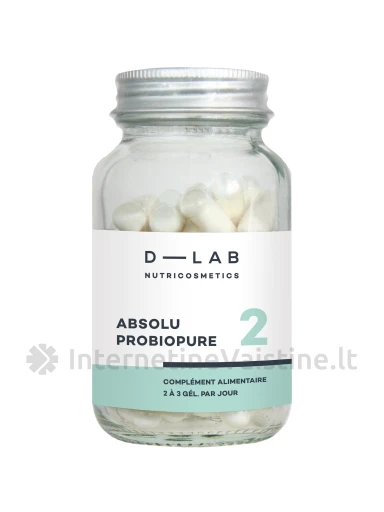 D-LAB Nutricosmetics - Maisto papildas, virškinimo sistemos mikro-floos palaikymui ,, Absolu Probiopure", N1 | internetinevaistine.lt