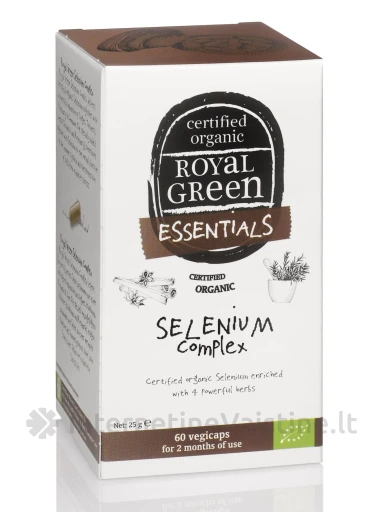 ROYAL GREEN BIO Seleno kompleksas N60 kaps. | internetinevaistine.lt
