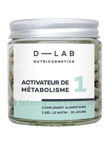 D-LAB Nutricosmetics - Maisto papildas, metabolizma skatinantis kompleksas ,,Activateur de Métabolisme", N1 | internetinevaistine.lt