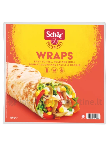 Schär WRAPS – tortilijų duona be glitimo, 160g (2 x 80 g) | internetinevaistine.lt