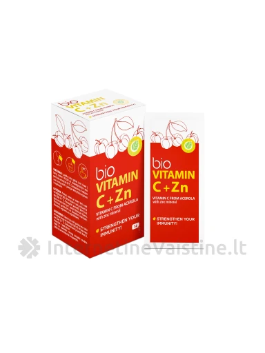 bioVITAMIN C + Zn, 14 pakelių | internetinevaistine.lt
