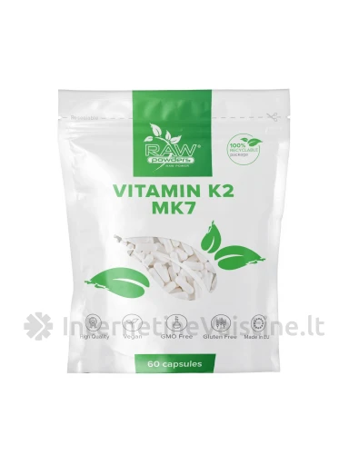 Vitaminas K2 (MK-7) (500 mcg 60 kapsulių), N1 | internetinevaistine.lt