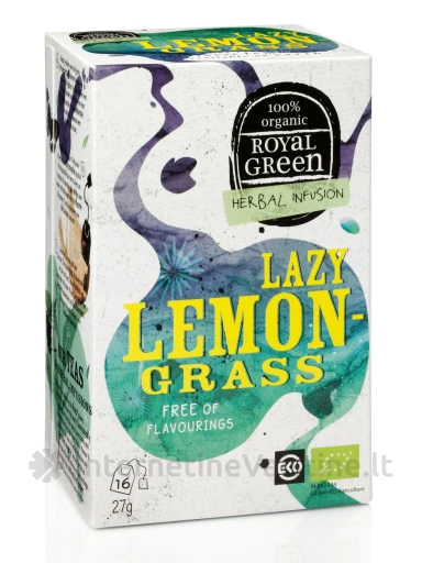 ROYAL GREEN BIO Lazy Lemongrass arbata 1,7g N16, N16 | internetinevaistine.lt