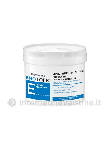 PHARMACERIS E,EMOTOPIC 500ml intensyvus lipidus atkuriant.mišinys, N1 | internetinevaistine.lt
