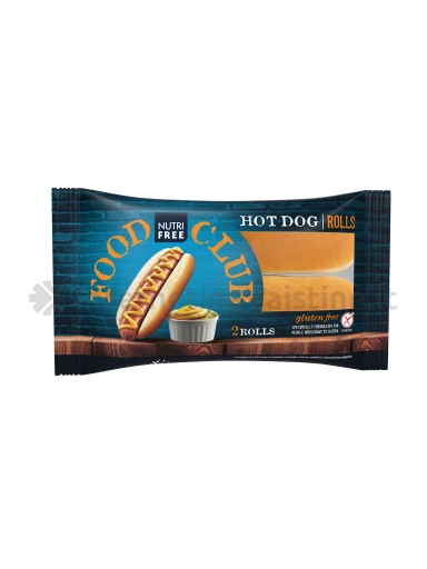 NUTRIFREE HOT DOG ROLLS - dešrainių bandelės be glitimo, 65g | internetinevaistine.lt