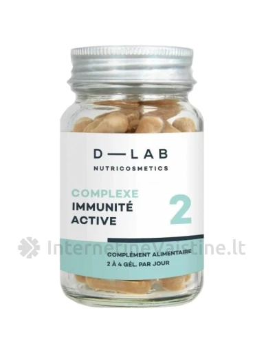 D-LAB Nutricosmetics – Maisto papildai imuninei sistemai ,,Immunite Active“, N1 | internetinevaistine.lt