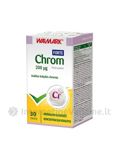 CHROM FORTE 200MCG TAB. N30, 30 vnt. | internetinevaistine.lt