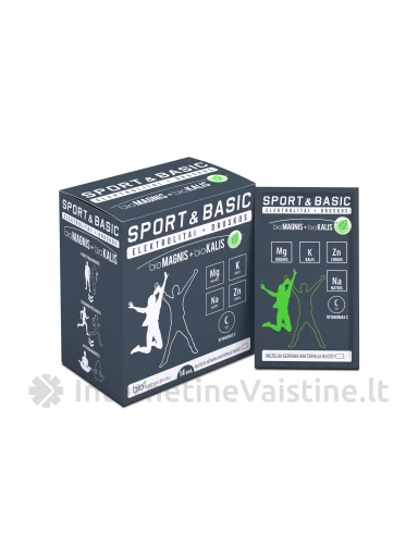 SPORT&BASIC BIOMAGNIS + BIOKALIS, 14 pakelių | internetinevaistine.lt