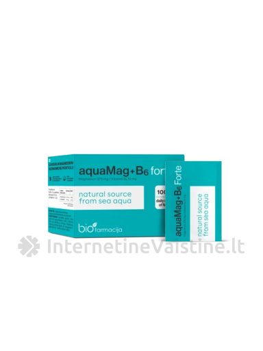 AQUAMAG+B6 Forte milt. pak. 1.2g N28, 28 vnt. | internetinevaistine.lt
