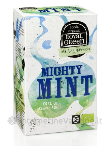 ROYAL GREEN BIO Mighty Mint arbata 1,7g N16, N16 | internetinevaistine.lt