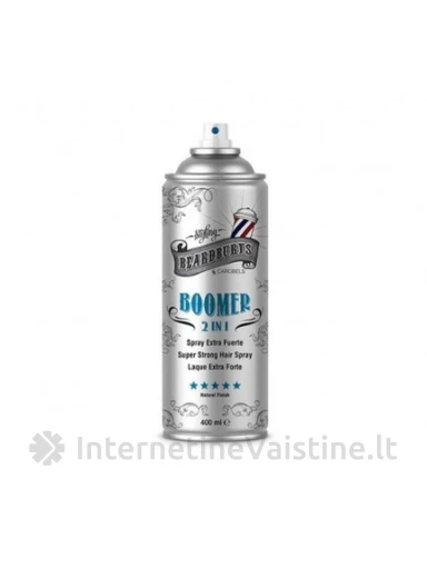 Beardburys Boomer Extra-Strong - Plaukų lakas 2in1 400ml, N1 | internetinevaistine.lt