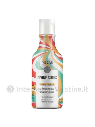 INOAR Divine Curls kondicion. garb.-bang. plauk., 250 ml, Vnt | internetinevaistine.lt