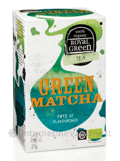 ROYAL GREEN BIO Green Matcha arbata 1,7g N16, N16 | internetinevaistine.lt